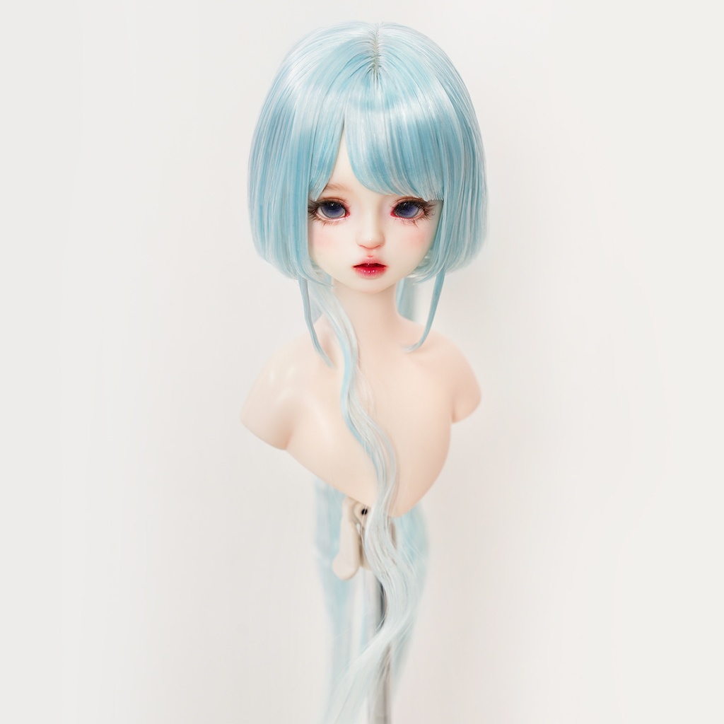 1/4 姫カットボブ ドール用ウィッグ 耐熱 【頭囲17.5-19.5cm】 1/4ドール用ウィッグ