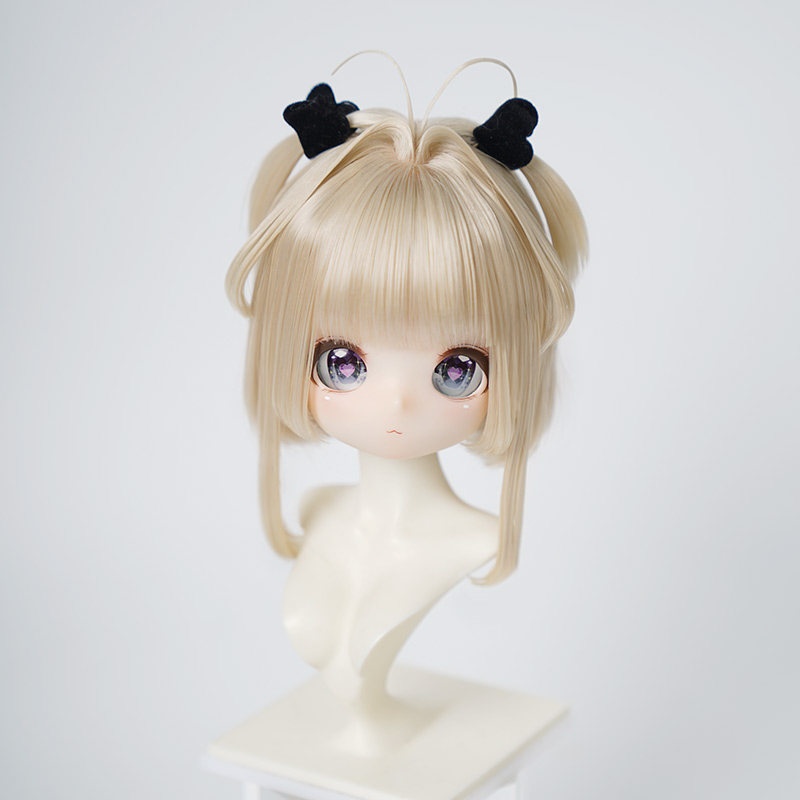 1/3 ハートツイン ドール用ウィッグ 耐熱 【頭囲22-24cm】 1/3ドール用ウィッグ