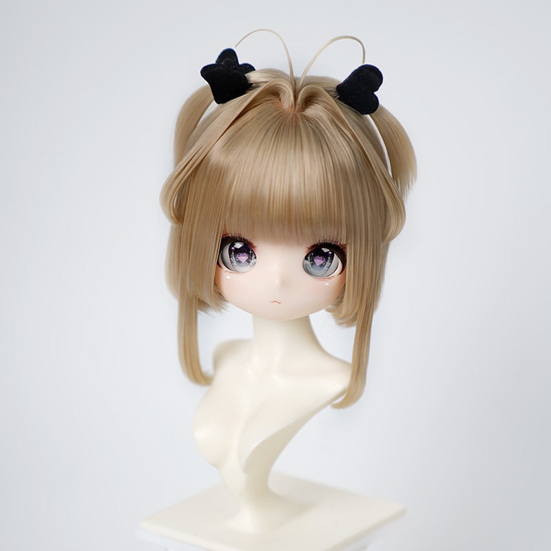 1/3 ハートツイン ドール用ウィッグ 耐熱 【頭囲22-24cm】 1/3ドール用ウィッグ