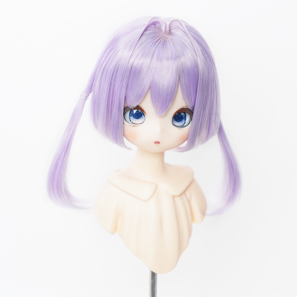 1/4 ミニおさげボブ ドール用ウィッグ 耐熱 【頭囲17.5-19.5cm】 1/4ドール用ウィッグ
