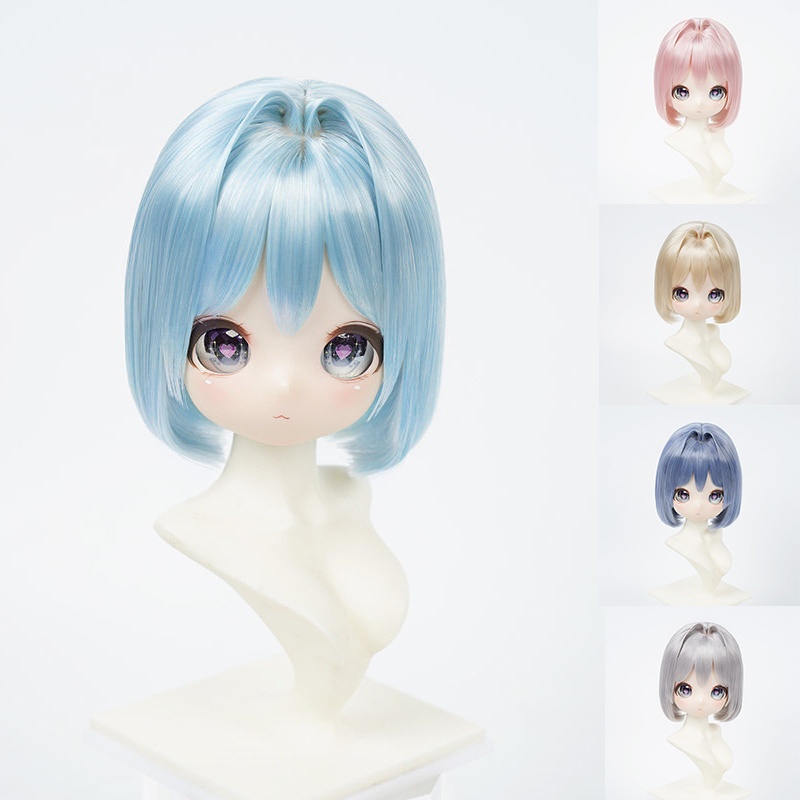 1/3　内巻きショートボブ　ドール用ウィッグ　耐熱　【頭囲22-24cm】　1/3ドール用ウィッグ