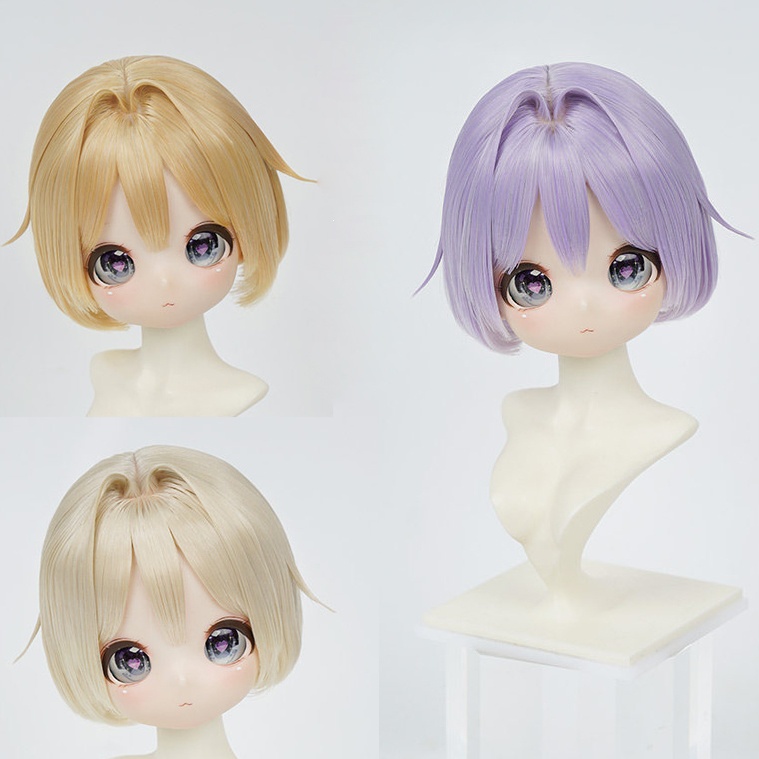 1/3 内巻きショートボブ ドール用ウィッグ 耐熱 【頭囲22-24cm】 1/3ドール用ウィッグ
