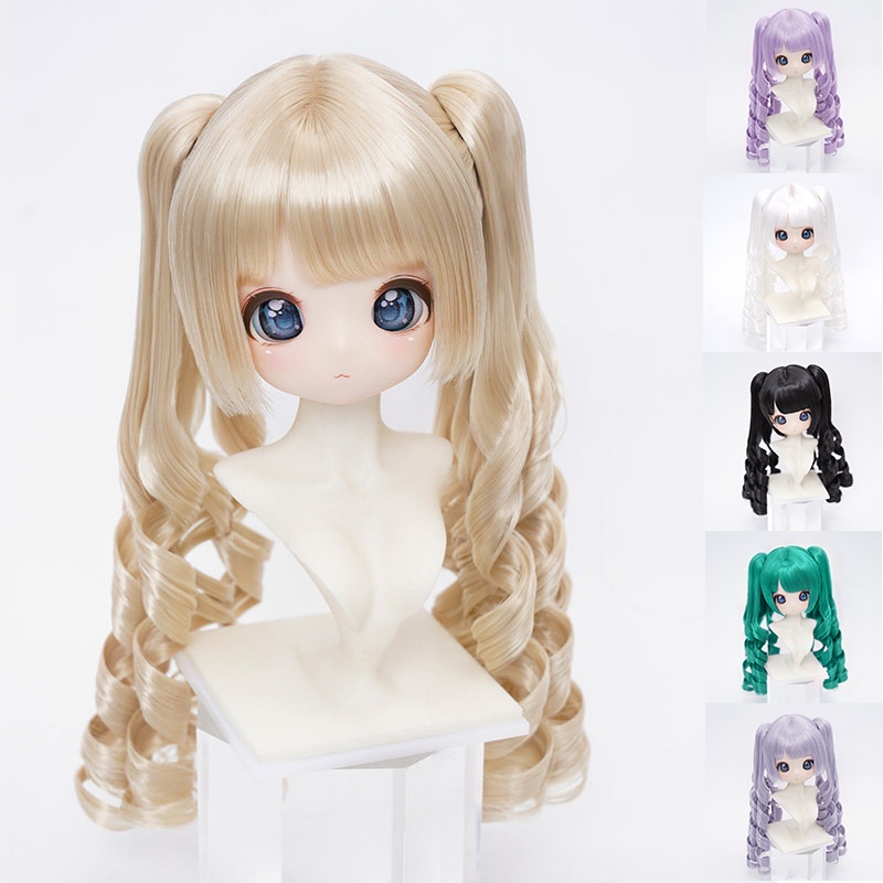 1/3 縦ロールツインテール ドール用ウィッグ 耐熱 【頭囲22-24cm】 1/3ドール用ウィッグ