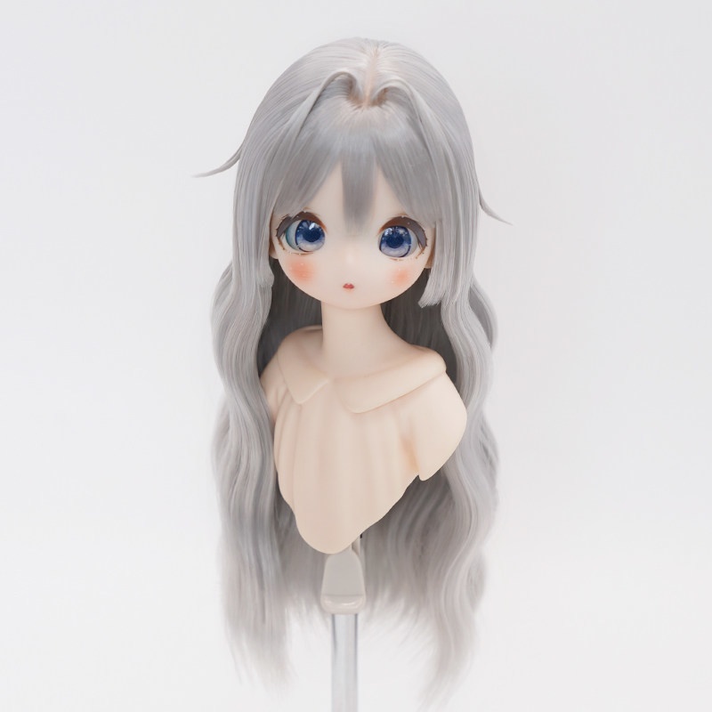 1/4 姫カット風ウェーブロング ドール用ウィッグ 耐熱 【頭囲17.5-19.5cm】 1/4ドール用ウィッグ