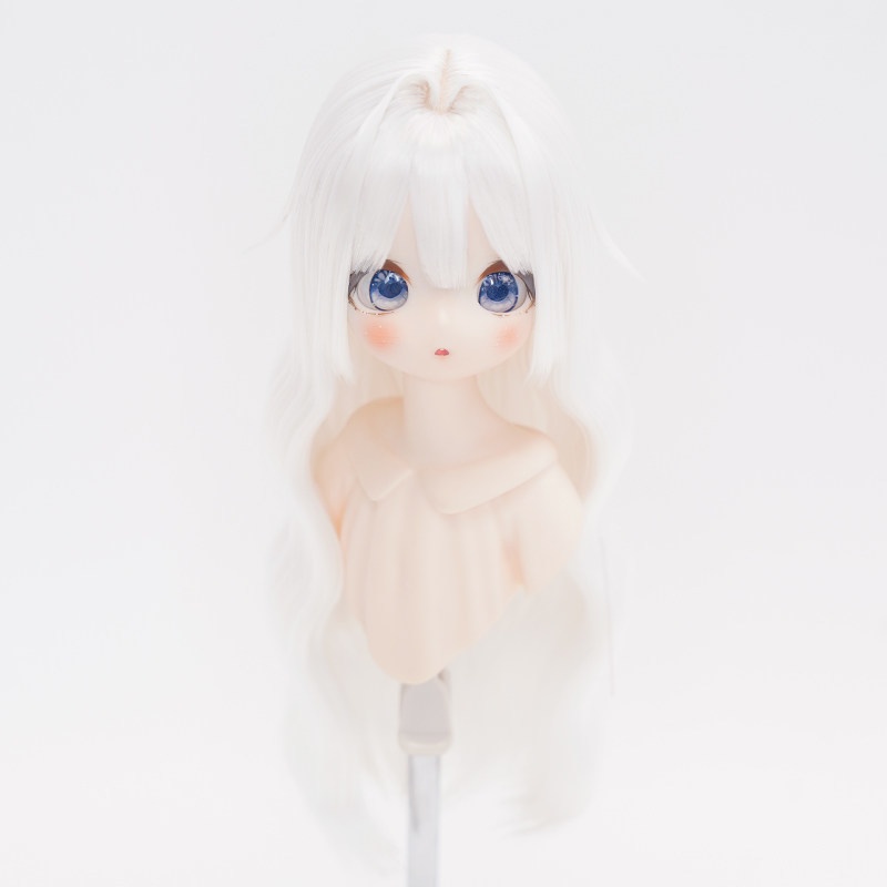 1/4 姫カット風ウェーブロング ドール用ウィッグ 耐熱 【頭囲17.5-19.5cm】 1/4ドール用ウィッグ