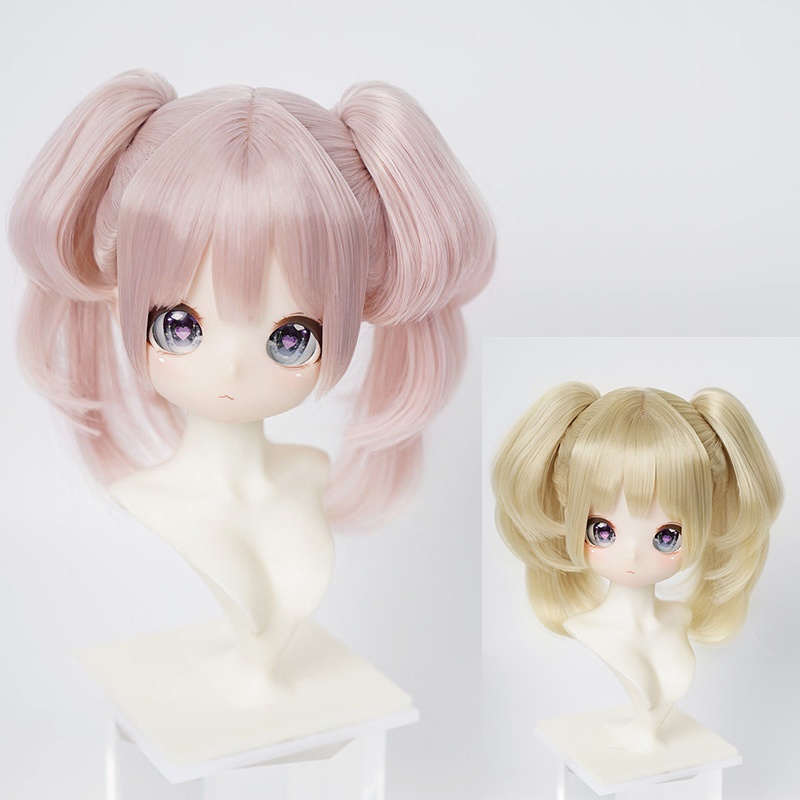 1/3　ふわツインテール　ドール用ウィッグ　耐熱　【頭囲22-24cm】　1/3ドール用ウィッグ