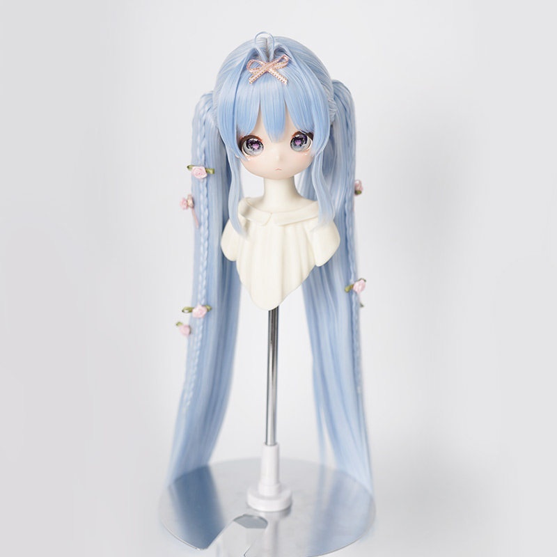 1/3 リボンツインテール ドール用ウィッグ 耐熱 【頭囲22-24cm】 1/3ドール用ウィッグ