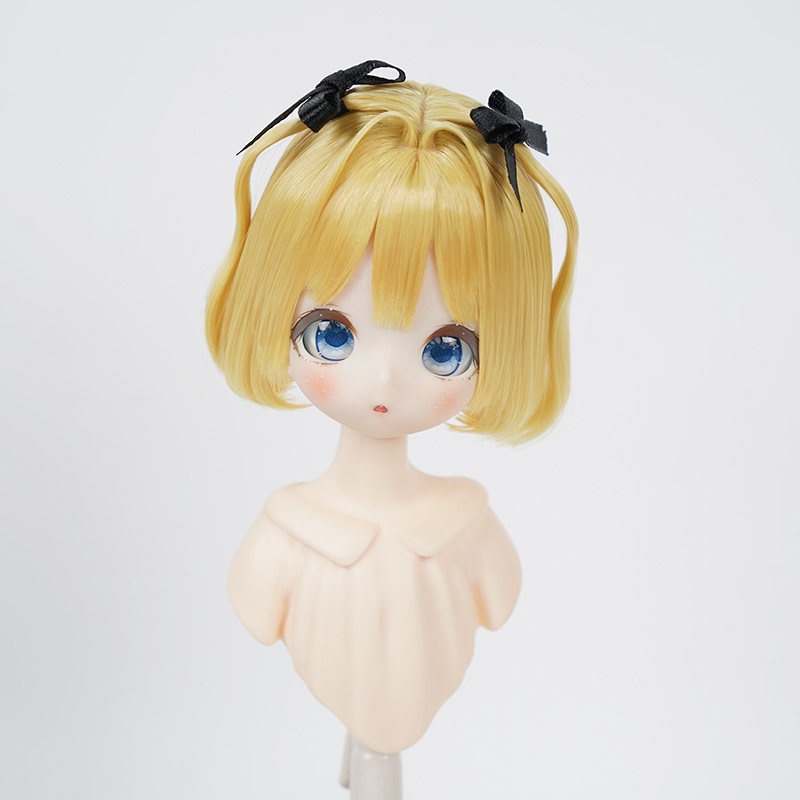 1/4 ゆるふわ ショートボブ ドール用ウィッグ 耐熱 【頭囲17.5-19.5cm】
