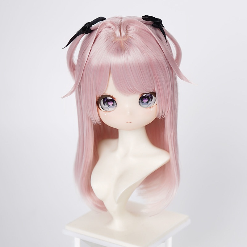 1/3 ツインテール ロングウィッグ ドール用ウィッグ 耐熱 【頭囲22-24cm】 1/3ドール用ウィッグ