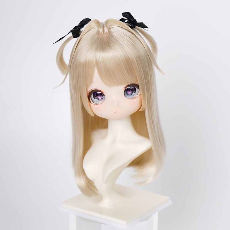 1/3 ツインテール ロングウィッグ ドール用ウィッグ 耐熱 【頭囲22-24cm】 1/3ドール用ウィッグ