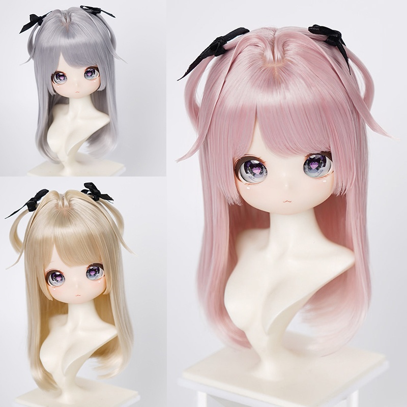 1/3　ツインテール ロングウィッグ　ドール用ウィッグ　耐熱　【頭囲22-24cm】　1/3ドール用ウィッグ