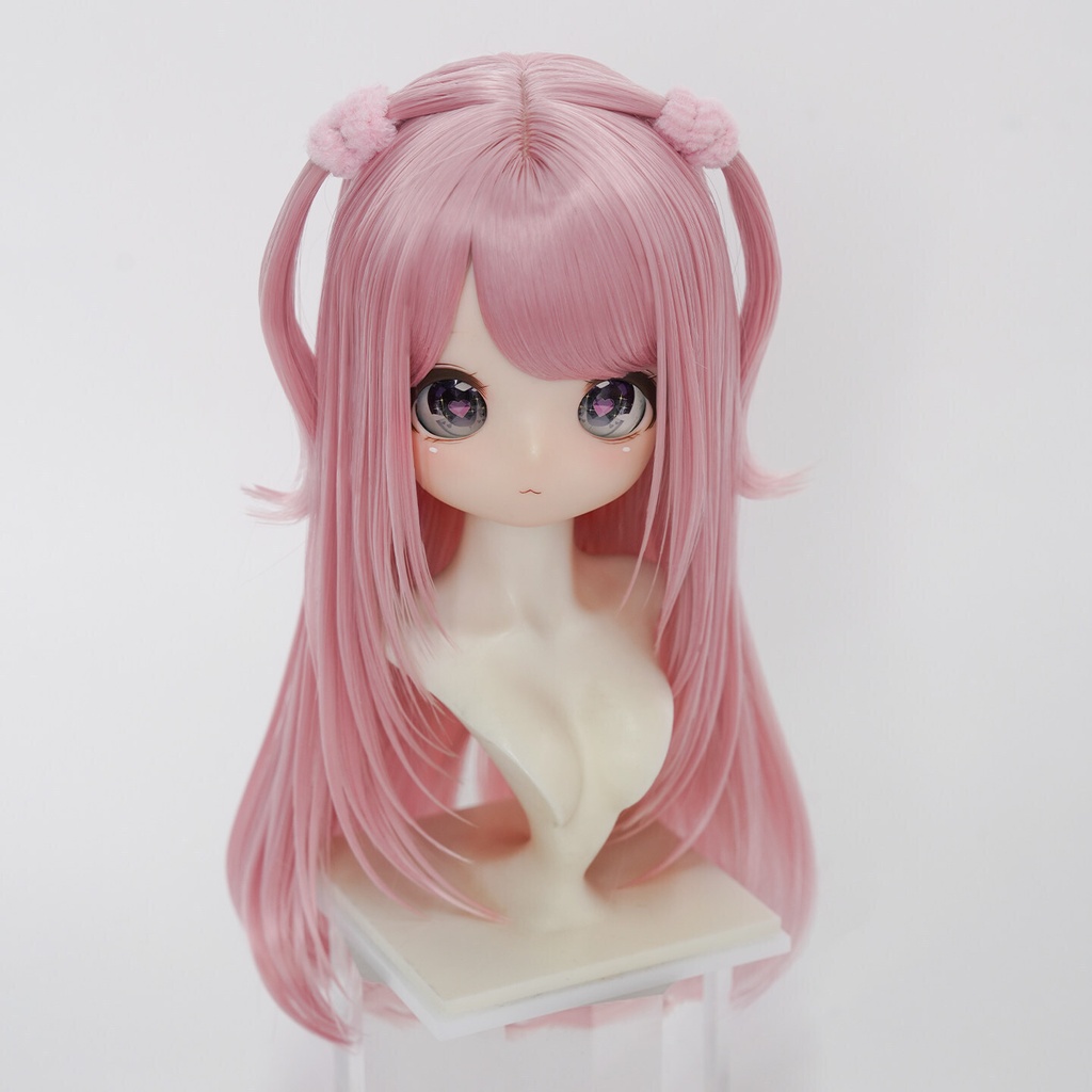 1/3 垂れ耳うさぎ風ツインテールロング ドール用ウィッグ 耐熱 【頭囲22-24cm】 1/3ドール用ウィッグ