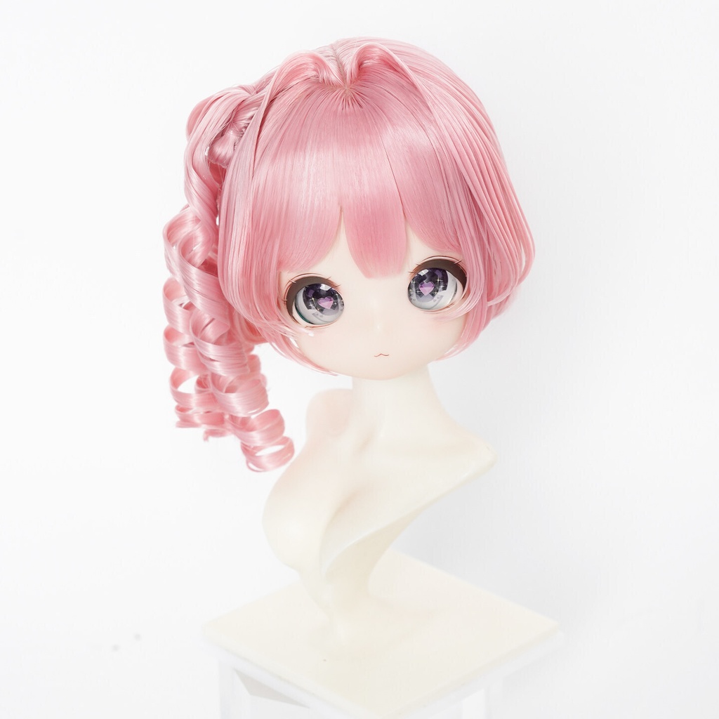 1/3 サイドポニー縦ロール ドール用ウィッグ 耐熱 【頭囲22-24cm】 1/3ドール用ウィッグ