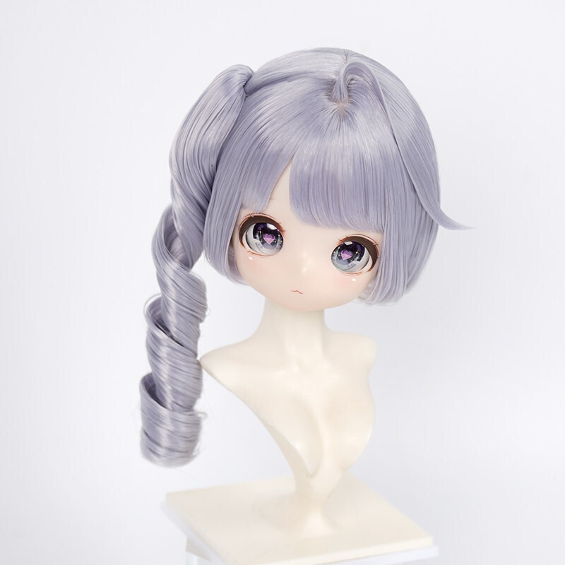 1/3 サイドポニー縦ロール ドール用ウィッグ 耐熱 【頭囲22-24cm】 1/3ドール用ウィッグ