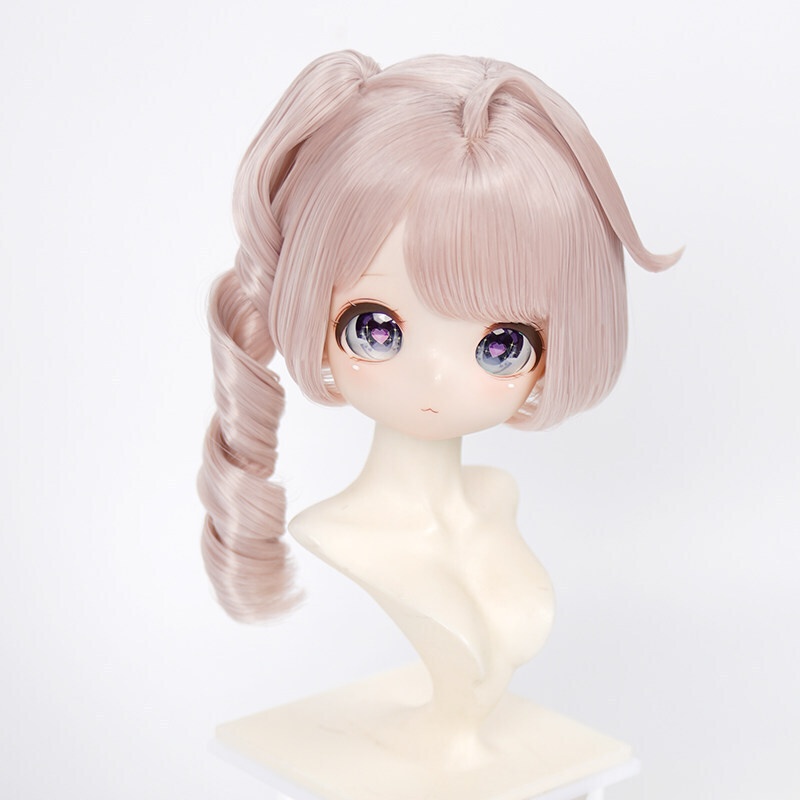 1/3 サイドポニー縦ロール ドール用ウィッグ 耐熱 【頭囲22-24cm】 1/3ドール用ウィッグ