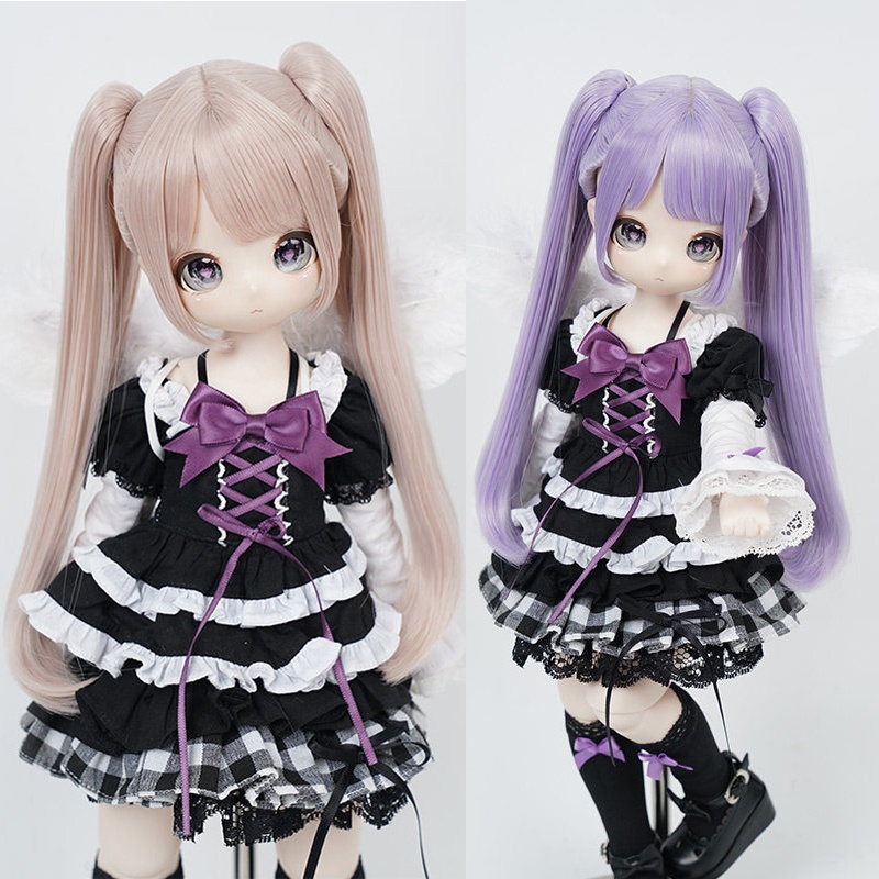 1/3　ツインテールロング　ドール用ウィッグ　耐熱　【頭囲22-24cm】　1/3ドール用ウィッグ