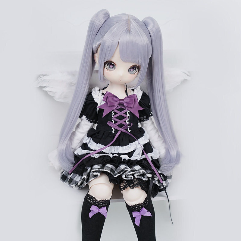 1/3 ツインテールロング ドール用ウィッグ 耐熱 【頭囲22-24cm】 1/3ドール用ウィッグ