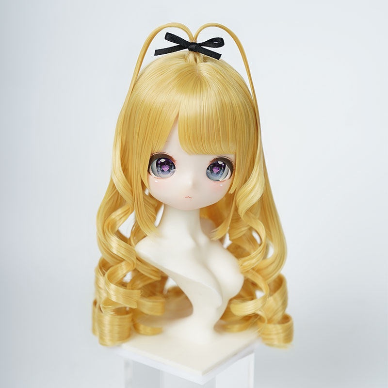 1/3 縦ロール ドール用ウィッグ 耐熱 【頭囲22-24cm】 1/3ドール用ウィッグ