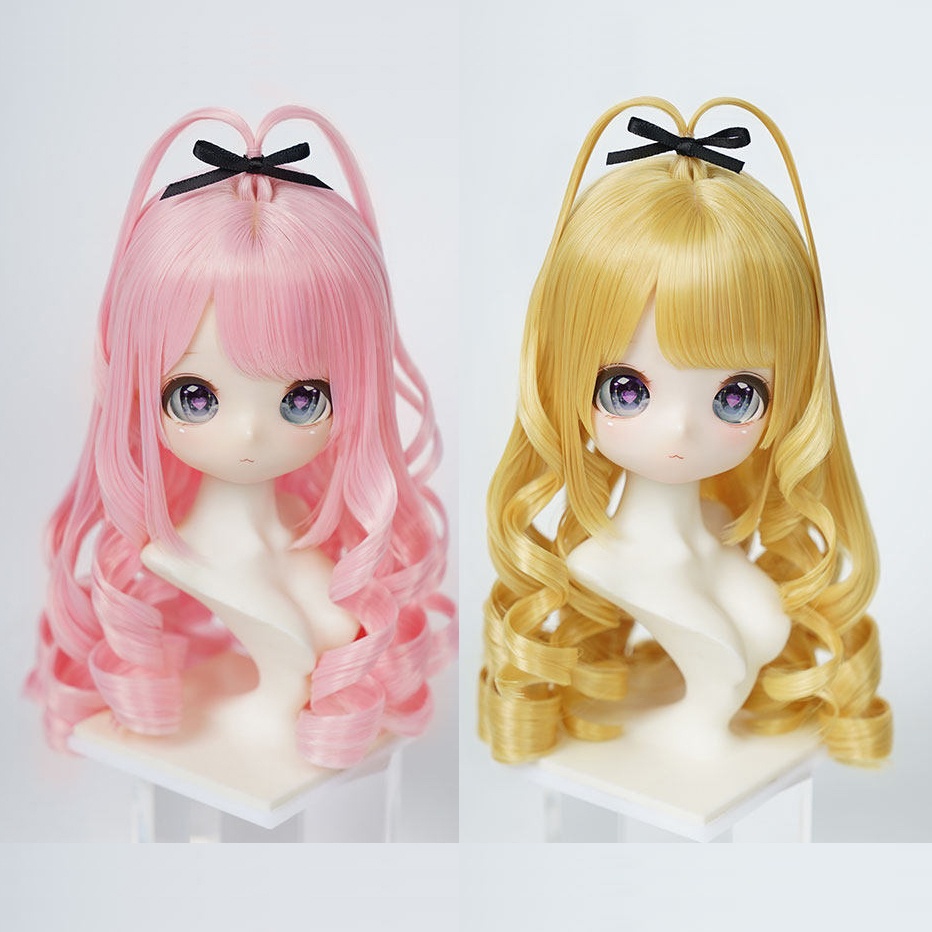 1/3　縦ロール　ドール用ウィッグ　耐熱　【頭囲22-24cm】　1/3ドール用ウィッグ