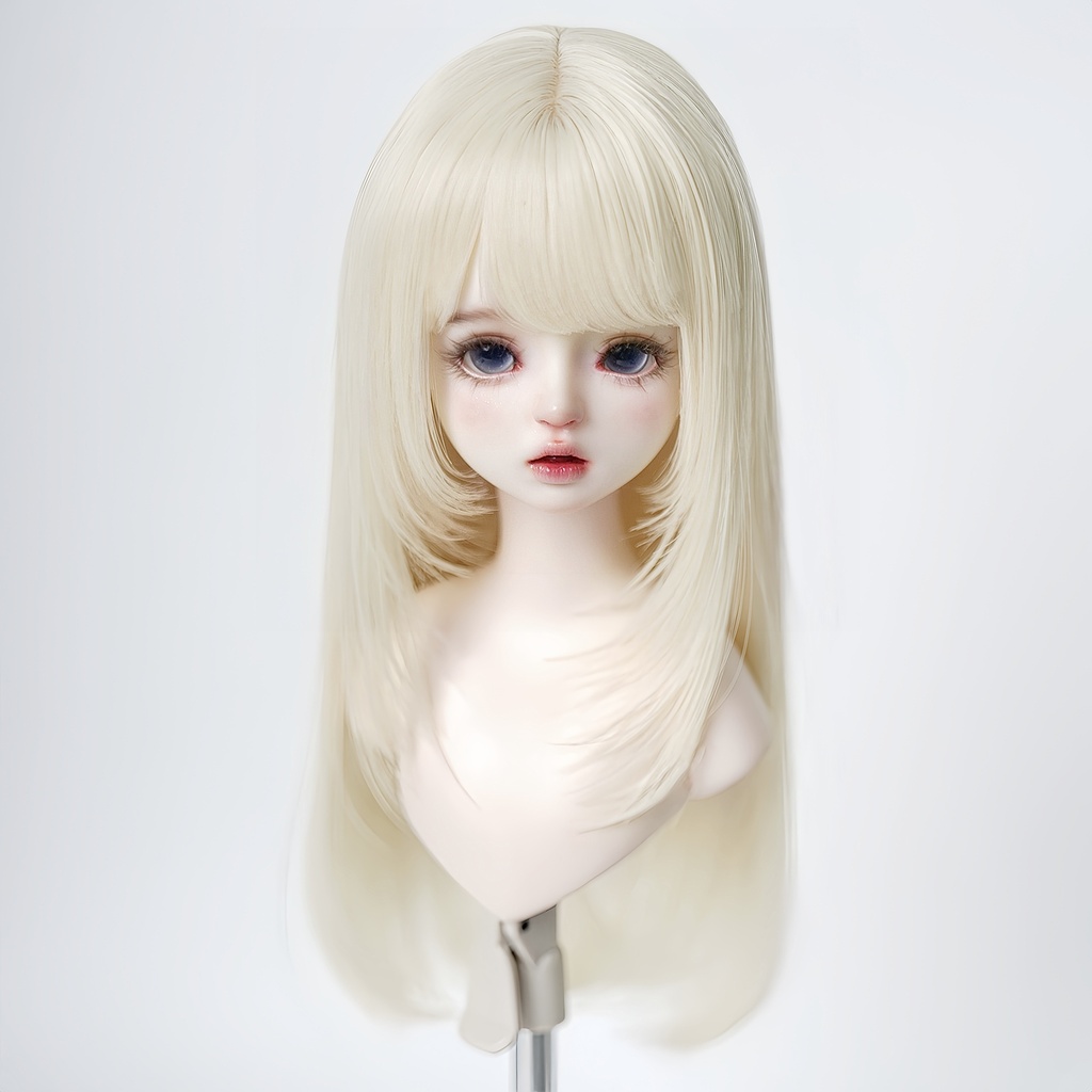 1/4 ハイレイヤー ドール用ウィッグ 耐熱 【頭囲17.5-19.5cm】 1/4ドール用ウィッグ