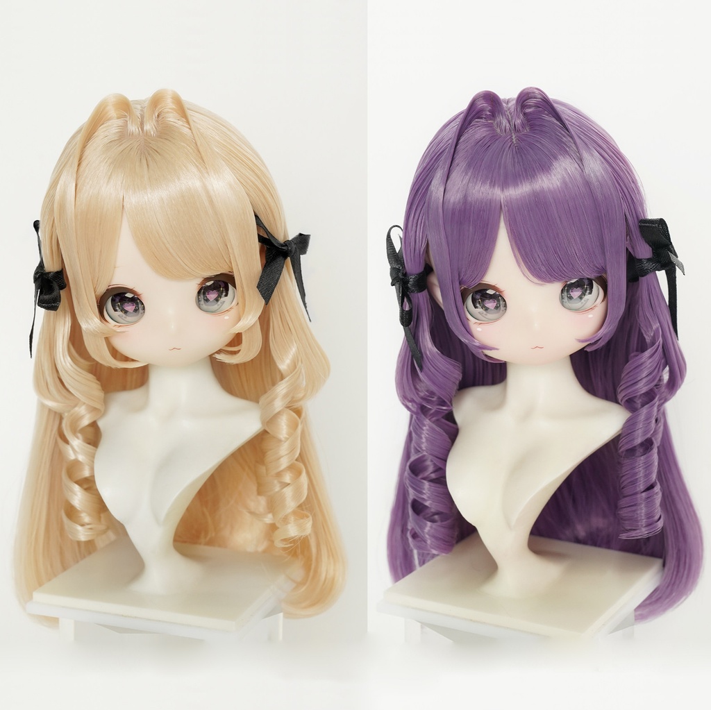 1/3　縦ロール　ドール用ウィッグ　耐熱　【頭囲22-24cm】　1/3ドール用ウィッグ