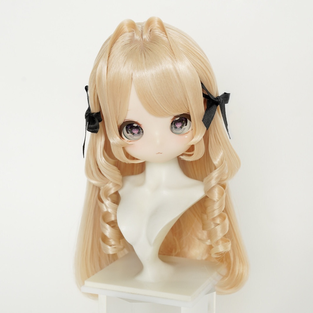 1/3 縦ロール ドール用ウィッグ 耐熱 【頭囲22-24cm】 1/3ドール用ウィッグ