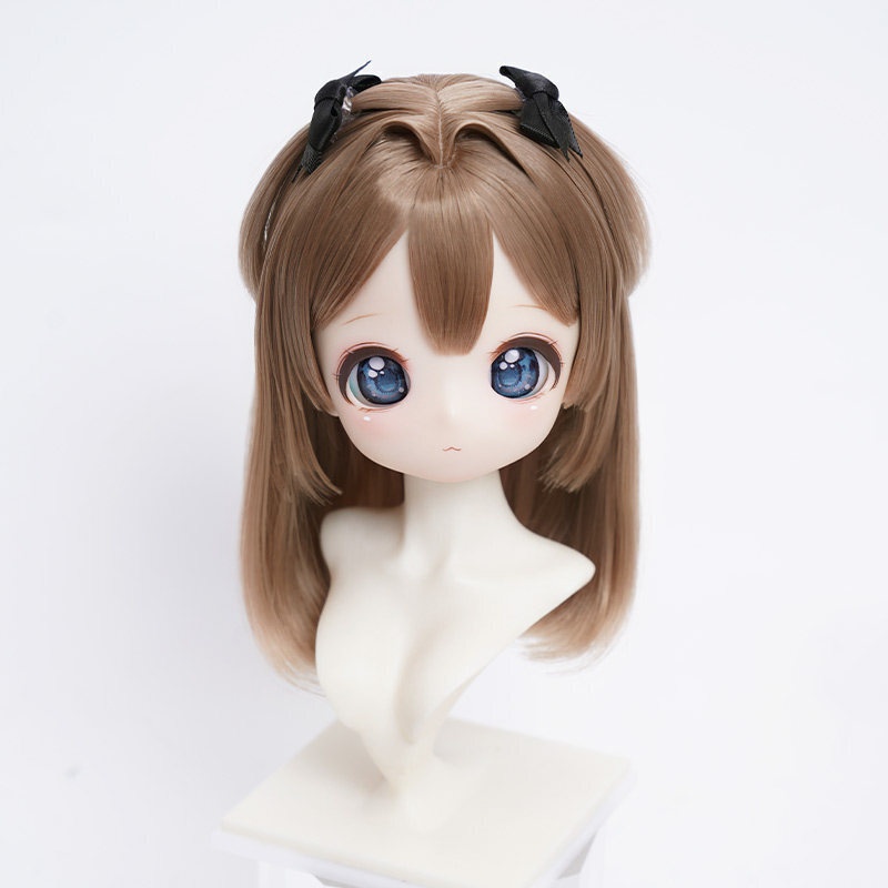 1/3 姫カット風ロングストレート ドール用ウィッグ 耐熱 【頭囲22-24cm】