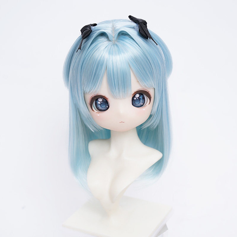 1/3 姫カット風ロングストレート ドール用ウィッグ 耐熱 【頭囲22-24cm】