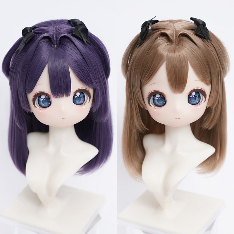 1/3　姫カット風ロングストレート　ドール用ウィッグ　耐熱　【頭囲22-24cm】