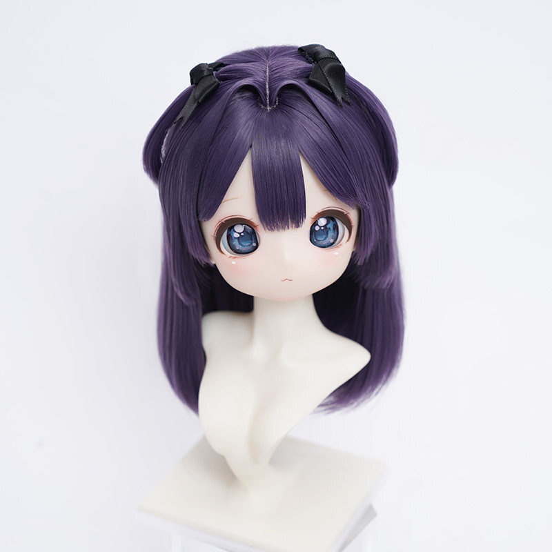 1/3 姫カット風ロングストレート ドール用ウィッグ 耐熱 【頭囲22-24cm】