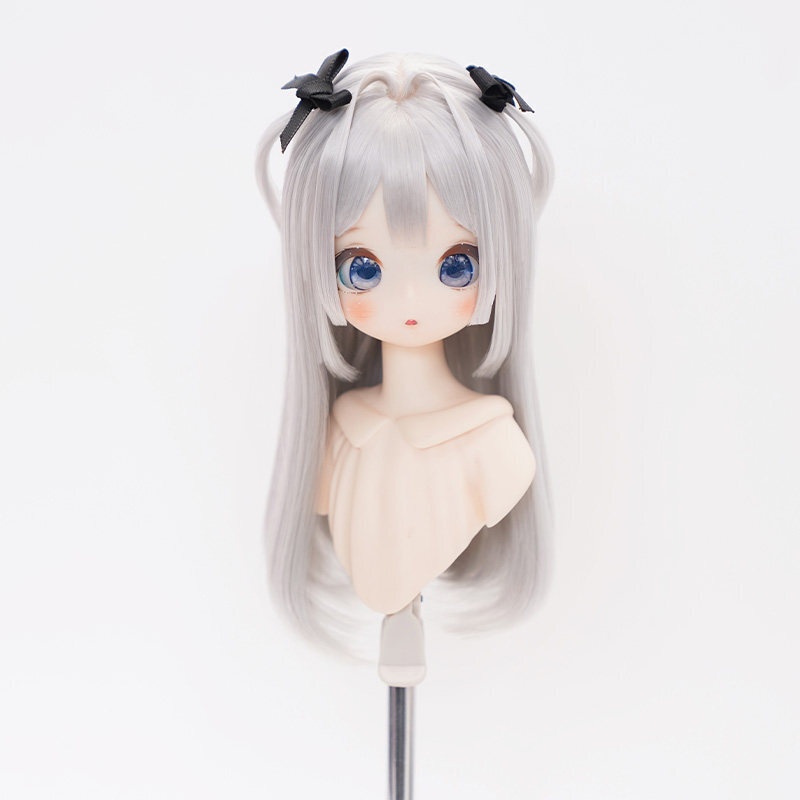 1/4 姫カット風ロングストレート ドール用ウィッグ 耐熱 【頭囲17.5-19.5cm】 1/4ドール用ウィッグ