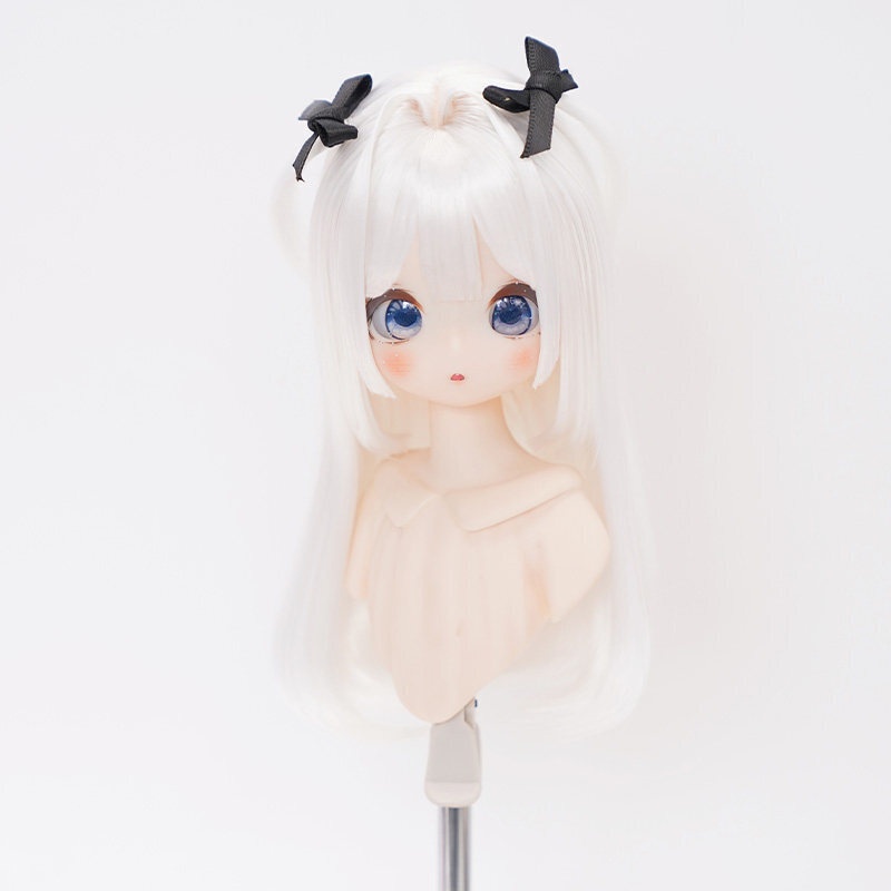 1/4 姫カット風ロングストレート ドール用ウィッグ 耐熱 【頭囲17.5-19.5cm】 1/4ドール用ウィッグ