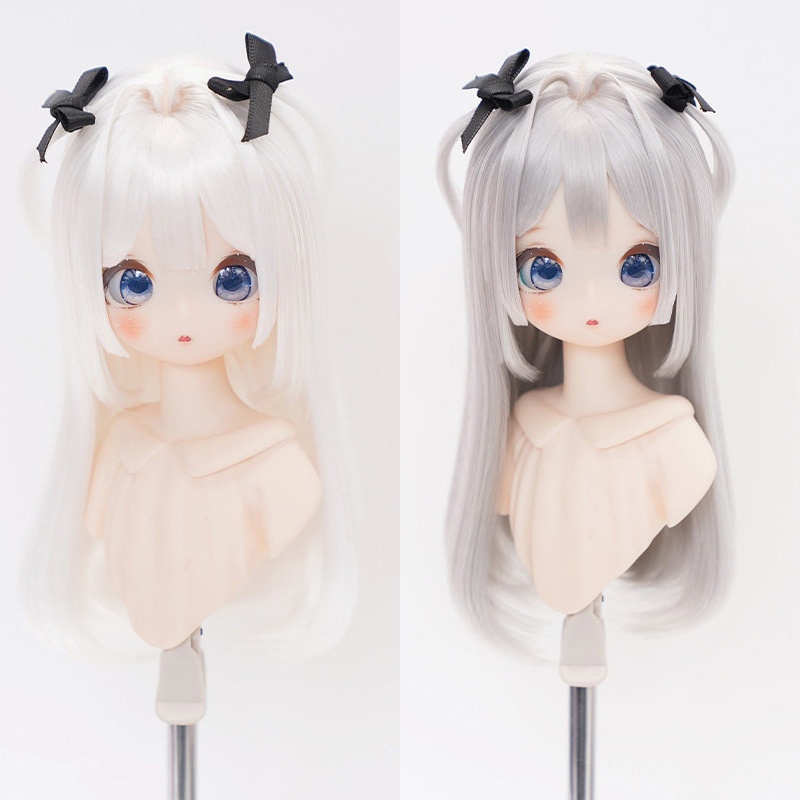 1/4 姫カット風ロングストレート ドール用ウィッグ 耐熱 【頭囲17.5-19.5cm】 1/4ドール用ウィッグ