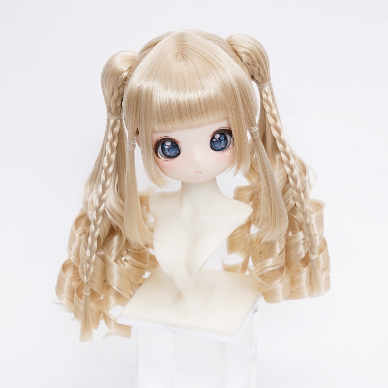 1/3 ツインテール縦ロール ドール用ウィッグ 耐熱 【頭囲22-24cm】 1/3ドール用ウィッグ