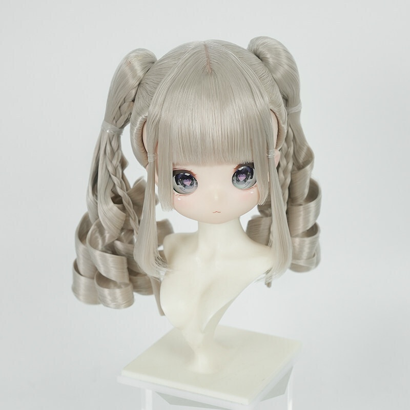 1/3 ツインテール縦ロール ドール用ウィッグ 耐熱 【頭囲22-24cm】 1/3ドール用ウィッグ