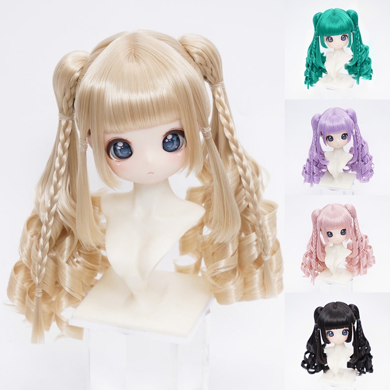 1/3 ツインテール縦ロール ドール用ウィッグ 耐熱 【頭囲22-24cm】 1/3ドール用ウィッグ