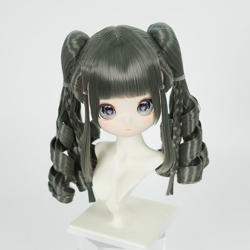 1/3 ツインテール縦ロール ドール用ウィッグ 耐熱 【頭囲22-24cm】 1/3ドール用ウィッグ