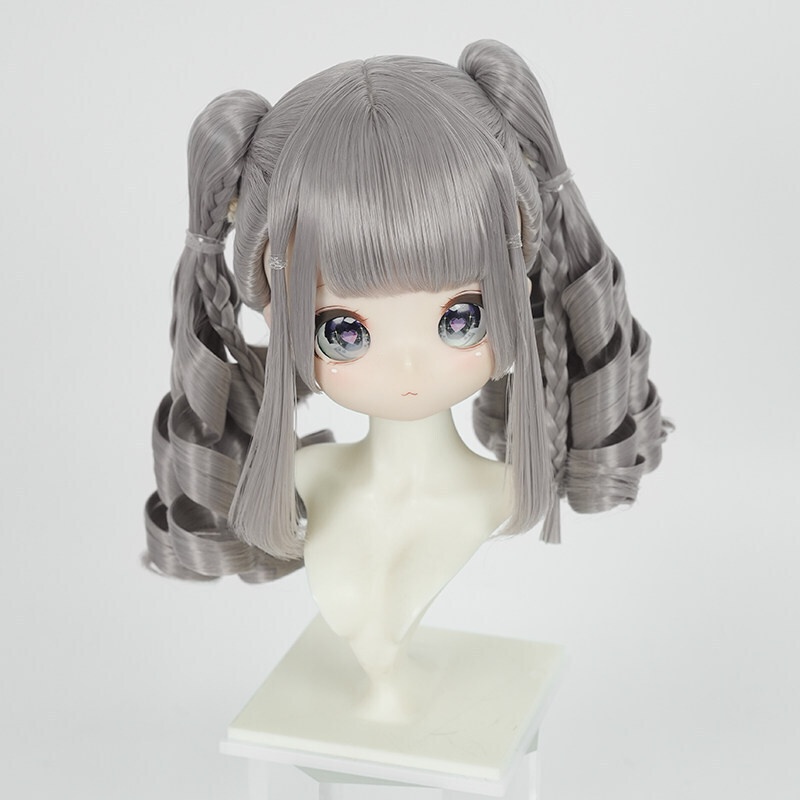 1/3 ツインテール縦ロール ドール用ウィッグ 耐熱 【頭囲22-24cm】 1/3ドール用ウィッグ