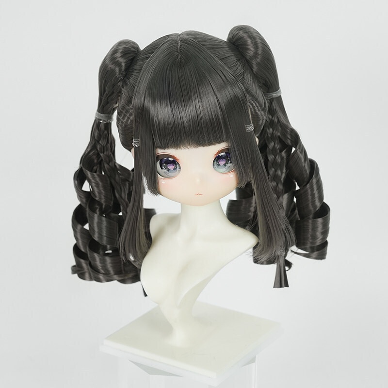 1/3 ツインテール縦ロール ドール用ウィッグ 耐熱 【頭囲22-24cm】 1/3ドール用ウィッグ
