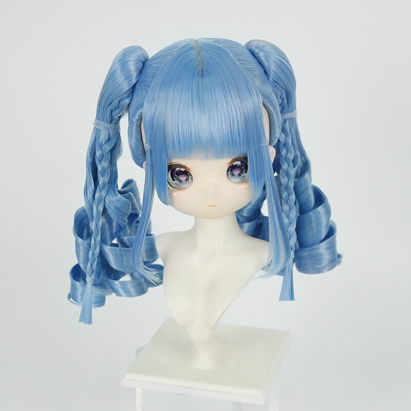 1/3 ツインテール縦ロール ドール用ウィッグ 耐熱 【頭囲22-24cm】 1/3ドール用ウィッグ