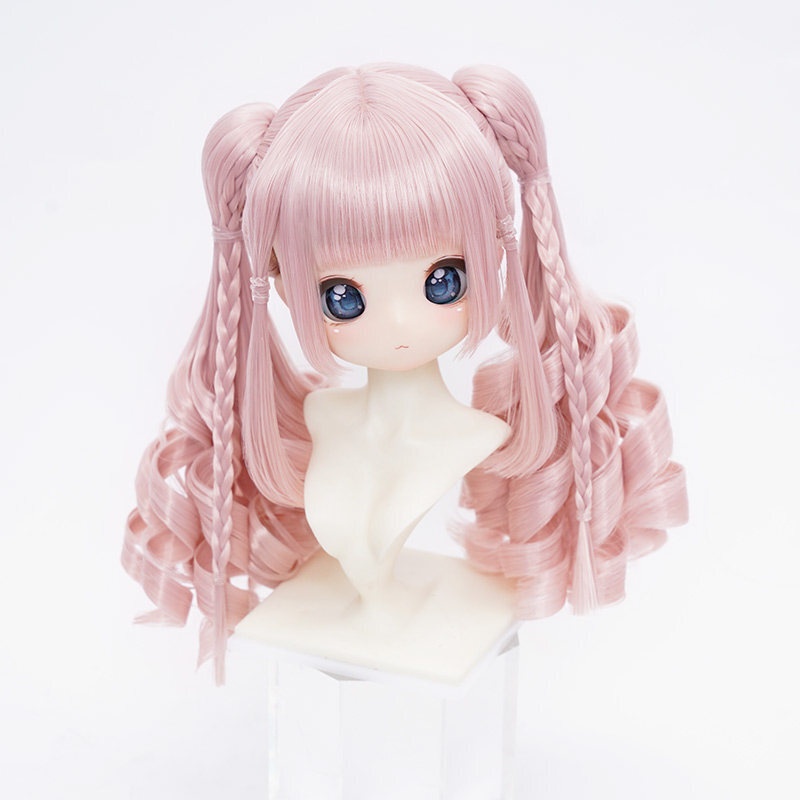 1/3 ツインテール縦ロール ドール用ウィッグ 耐熱 【頭囲22-24cm】 1/3ドール用ウィッグ