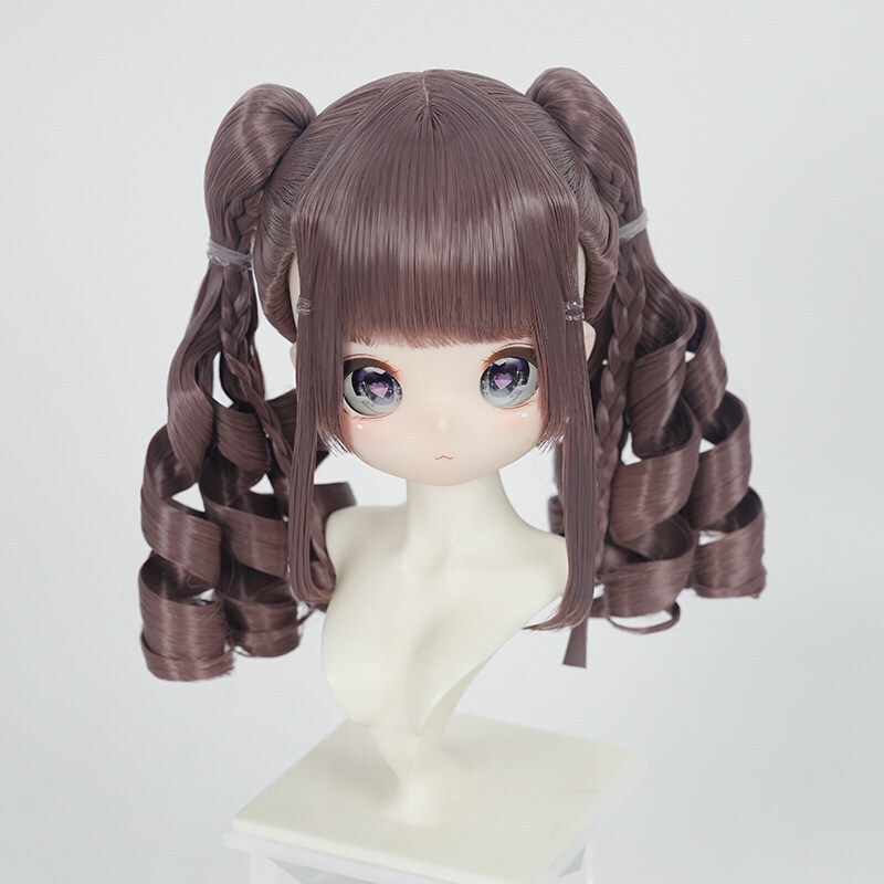 1/3 ツインテール縦ロール ドール用ウィッグ 耐熱 【頭囲22-24cm】 1/3ドール用ウィッグ