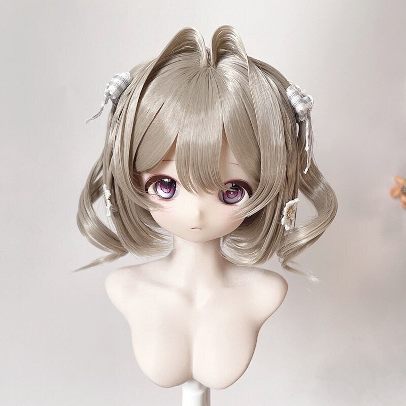 1/3 1/4 ツインカールボブ ドール用ウィッグ 耐熱 1/3ドール用ウィッグ