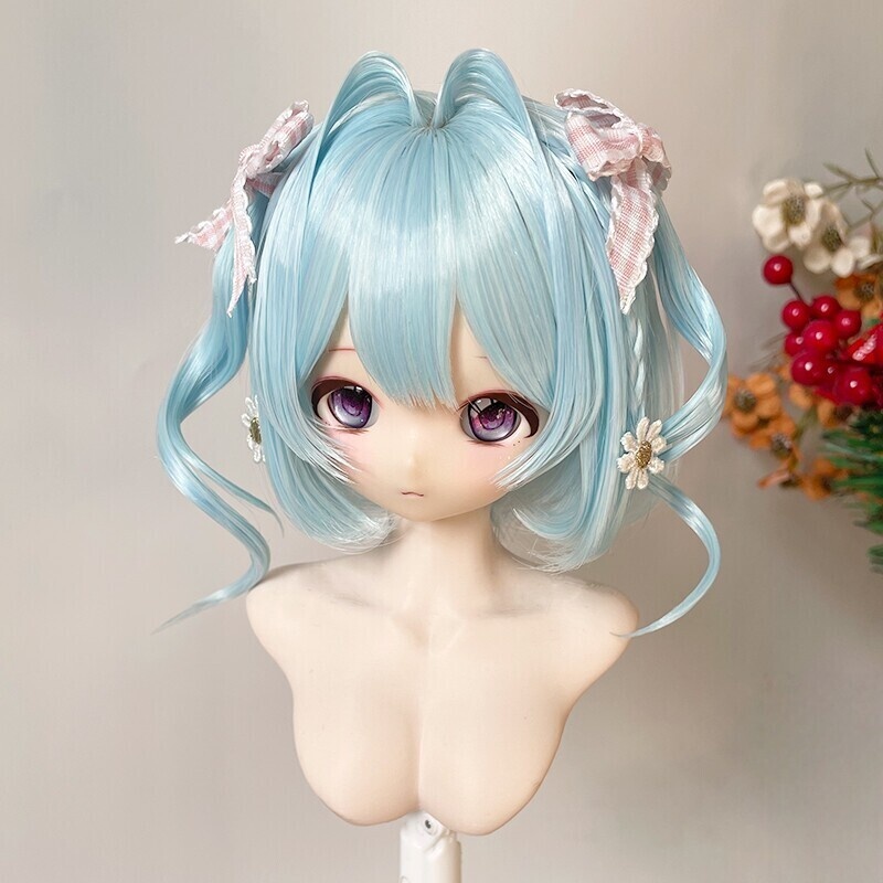 1/3 1/4 ツインカールボブ ドール用ウィッグ 耐熱 1/3ドール用ウィッグ