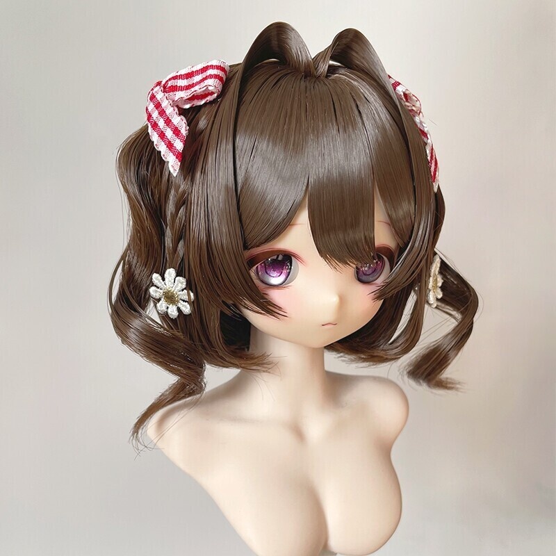 1/3 1/4 ツインカールボブ ドール用ウィッグ 耐熱 1/3ドール用ウィッグ