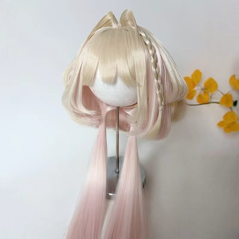 1/3 1/4 編み込みボブ ドール用ウィッグ 耐熱 1/3ドール用ウィッグ