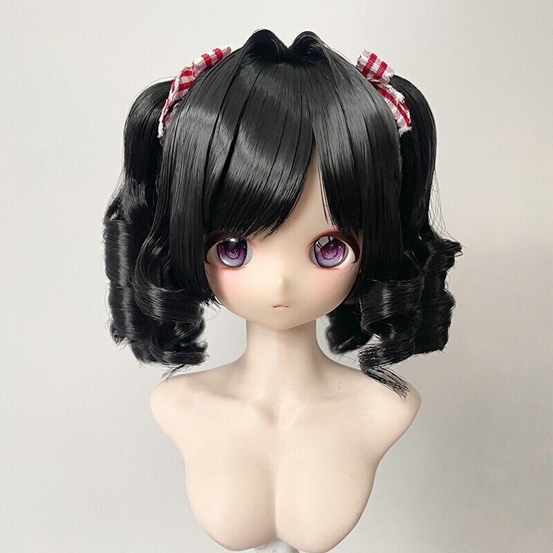1/3 1/4 縦ロールツイン ドール用ウィッグ 耐熱 1/3ドール用ウィッグ