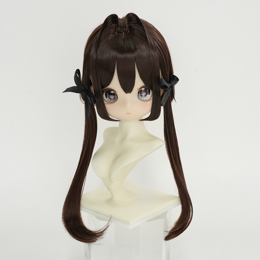 1/3 ストレートツイン ドール用ウィッグ 耐熱 【頭囲22-24cm】 1/3ドール用ウィッグ