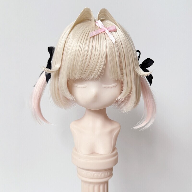 1/3 1/4 ふわりツインボブ ドール用ウィッグ 耐熱 1/3ドール用ウィッグ