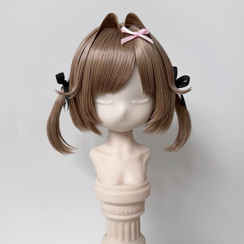 1/3 1/4 ふわりツインボブ ドール用ウィッグ 耐熱 1/3ドール用ウィッグ